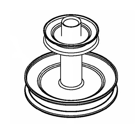 Poulie double tracteur tondeuse MTD
