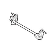 Axe liaison roue arrière tondeuse batterie Alpina / Stiga 381302815/1