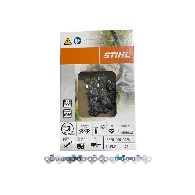 Chaine scie de jardin à mains tronçonneuse Stihl