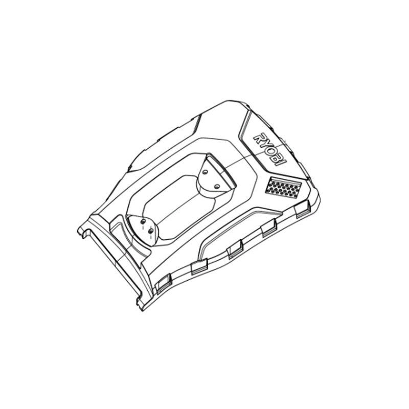 Couvercle bac de ramassage  tondeuse à batterie Ryobi 5131042853