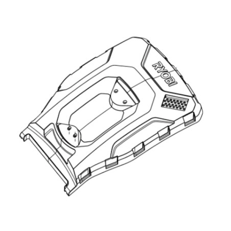 Couvercle bac de ramassage  tondeuse à batterie Ryobi 5131042853