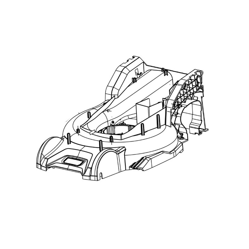 Carter complet tondeuse à batterie Ryobi RY18LMX40B-0