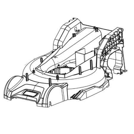 Carter complet tondeuse à batterie Ryobi RY18LMX40B-0