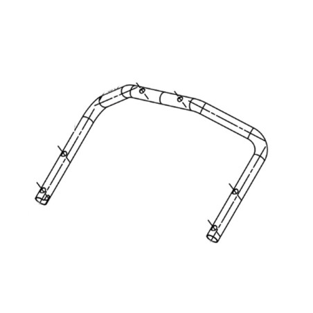 Mancheron partie supérieure tondeuse à batterie Ryobi 5131045436