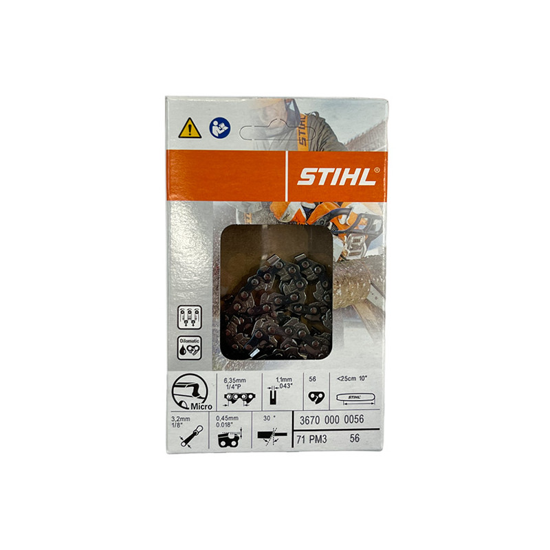 Chaîne tronçonneuse Stihl 1/4 1.1mm 56 dents