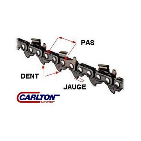 Chaine tronçonneuse 3/8 058 (1.5 mm) 72 dents