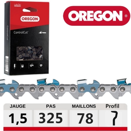 Chaine tronçonneuse ControlCut 78 dents .325 OREGON 21BPX