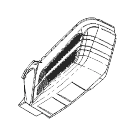 Bac partie inférieure droite ramassage tondeuse à batterie ALKO 46.0Li SP