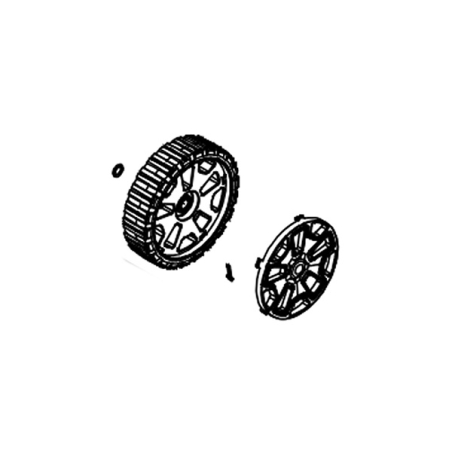 Kit roue avant tondeuse à batterie Echo DLM310/35P