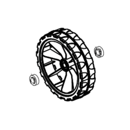 Roue avant tondeuse Oleo Mac GI48P, GI48T