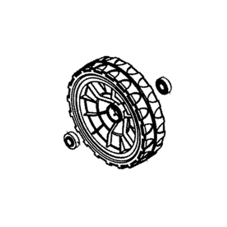 Roue arrière tondeuse à batterie Oleo Mac GI44P, GI44T Roue arrière tondeuse à batterie Oleo Mac GI44P, GI44T
