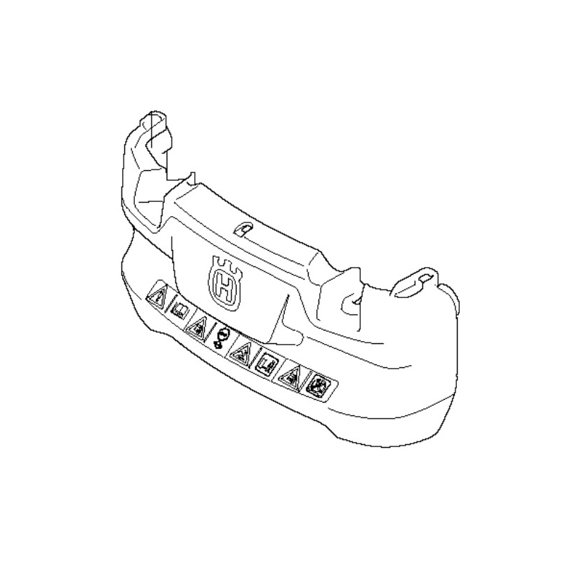 Pare chocs arrière robot tondeuse Husqvarna serie 305, 310, 315