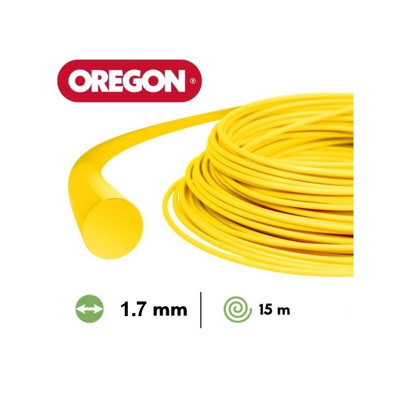 Fil nylon rond Oregon débroussailleuse 1.7 mm