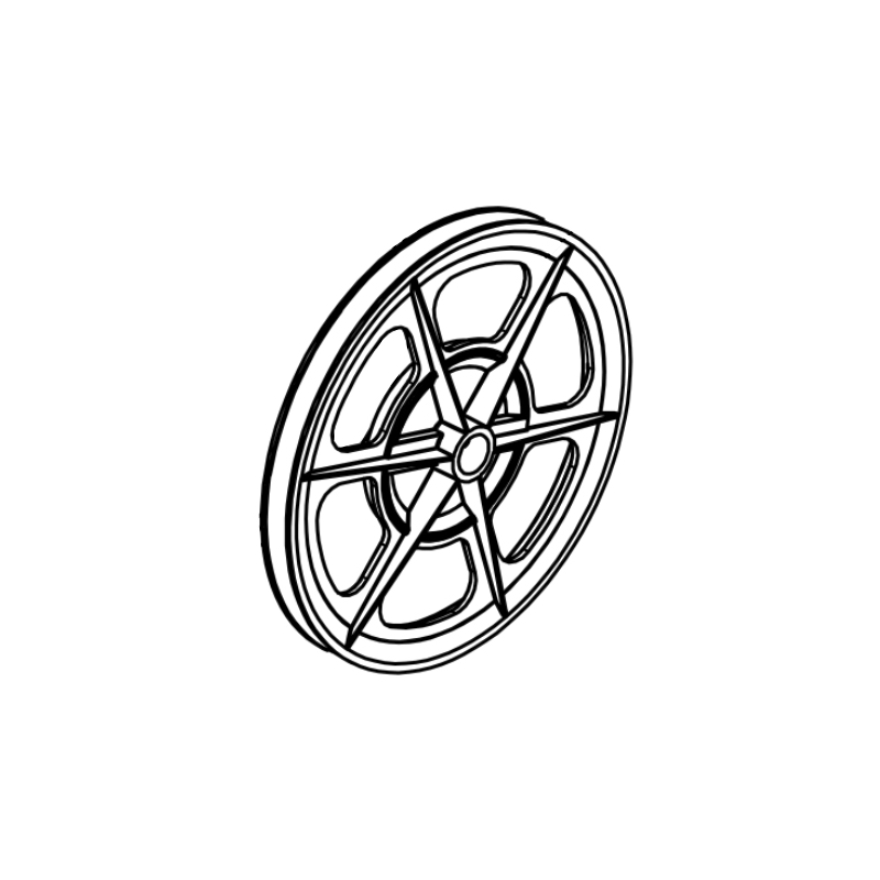 Poulie transmission motobineuse Staub ST 1750