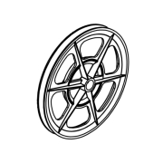 Poulie transmission motobineuse Staub ST 1750