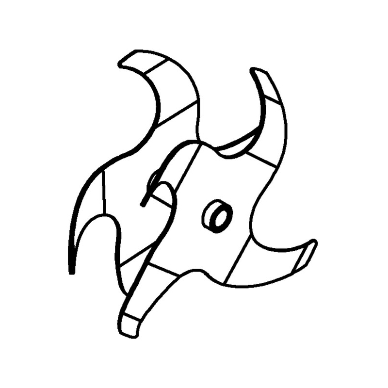 Fraise 4 couteaux droite / gauche motobineuse Staub - 70129268