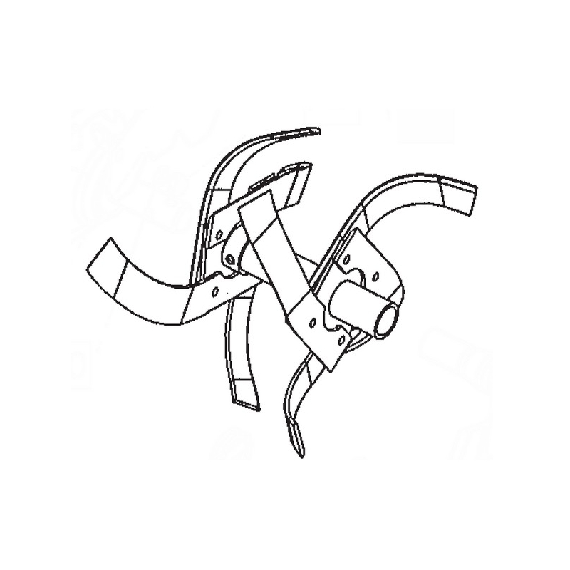 Fraise additionnelle droite motobineuse Staub ST4672CF