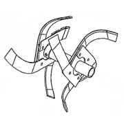 Fraise additionnelle droite motobineuse Staub ST4672CF