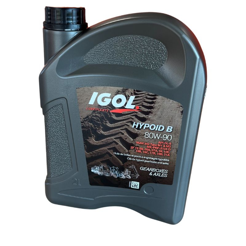 Huile 80W90 IGOL Hypoid B Multigrade  2L, pour boite de vitesse et pont