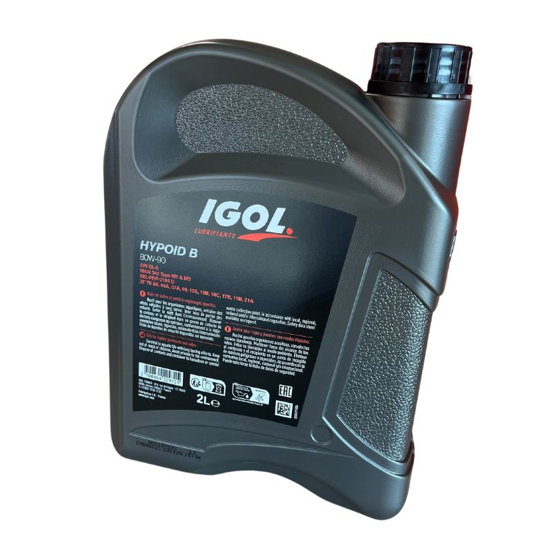 Huile 80W90 IGOL Hypoid B Multigrade  2L, pour boite de vitesse et pont