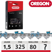 Chaine tronconneuse carrée 80 dents POWERCUT .325", 1.5mm OREGON 21LGX