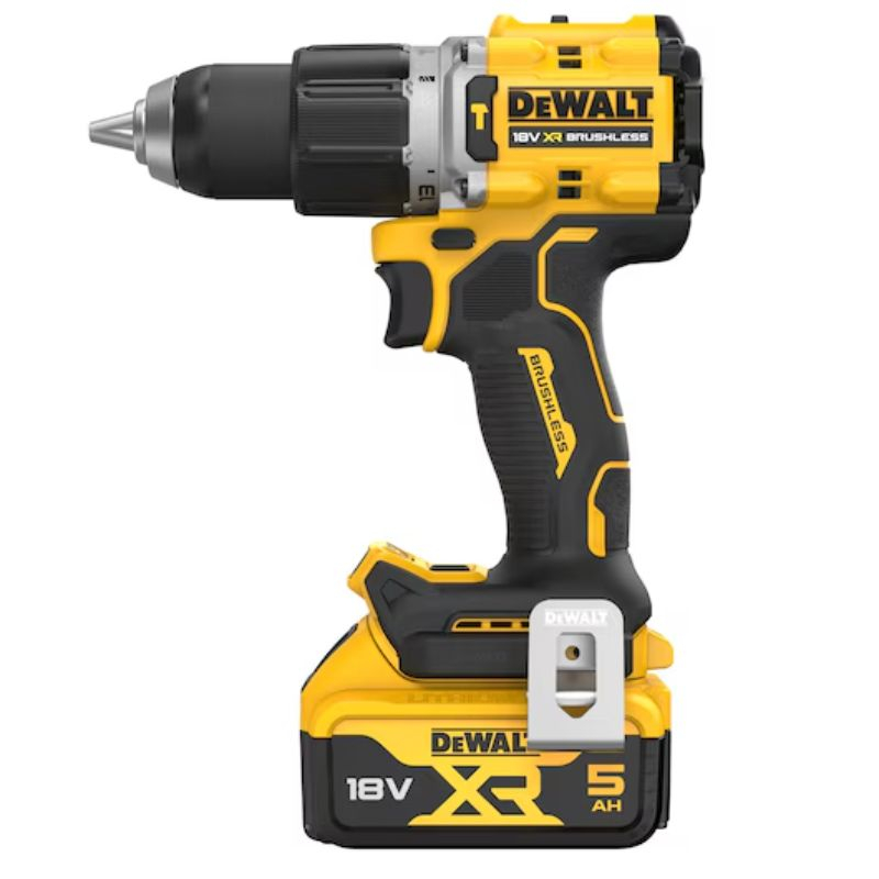 Perceuse visseuse compacte à percussion Dewalt XR 18V + batterie 5Ah et chargeur