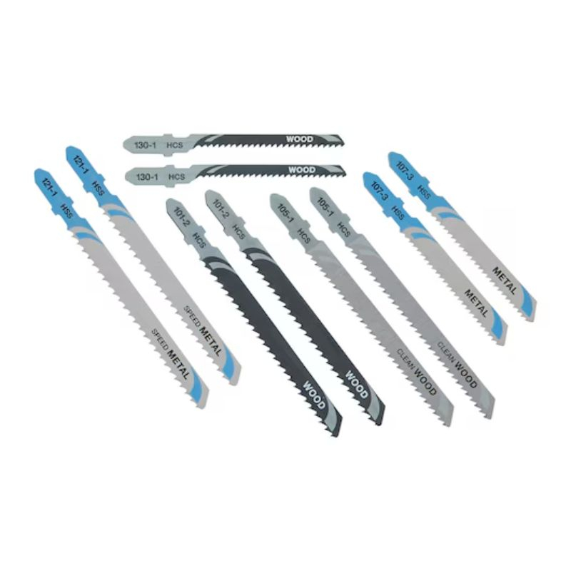 Coffret 10 lames scie sauteuse bois et métal Dewalt