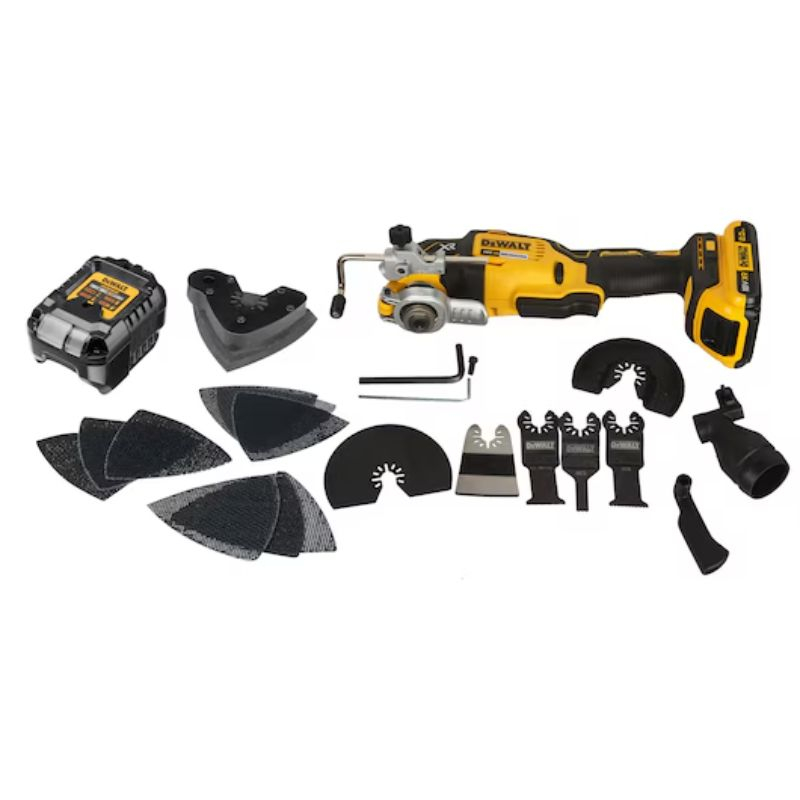 Multi-Cutter Dewalt 18V 2.0Ah Li-Ion - Sans Charbons + 32 Accessoires Coffret T-STAK