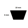Courroie lisse trapézoïdale Z425 Longueur extérieur: 1118mm Courroie lisse trapézoïdale Z425 Longueur extérieur: 1118mm