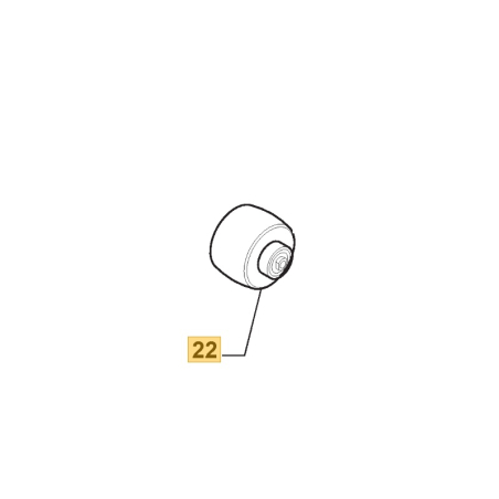 Roue avant robot tondeuse Alpina, Stiga - 1126-1285-01, 1126-1286-01 Roue avant robot tondeuse Alpina, Stiga - 1126-1285-01, 1126-1286-01