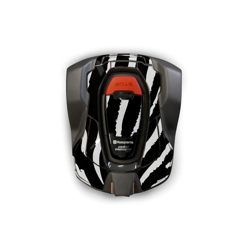 Stickers robot tondeuse Automower Husqvarna Zèbre