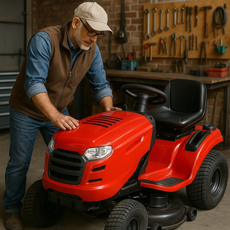 Mise en service de votre tracteur tondeuse