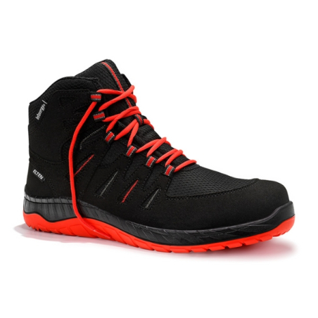 Chaussure de sécurité Elten Maddox hautes noir/rouge ESD S3S