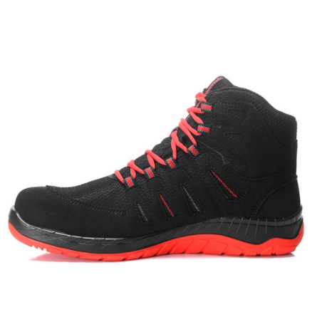 Chaussure de sécurité Elten Maddox hautes noir/rouge ESD S3S