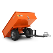 Remorque benne basculante tracteur tondeuse autoportée Husqvarna Profi
