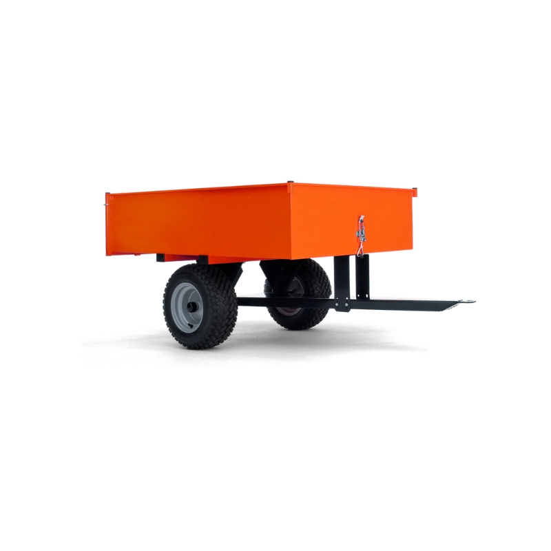 Remorque benne basculante tracteur tondeuse autoportée Husqvarna Profi