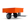 Remorque benne basculante tracteur tondeuse autoportée Husqvarna Profi Remorque benne basculante tracteur tondeuse autoportée Husqvarna Profi