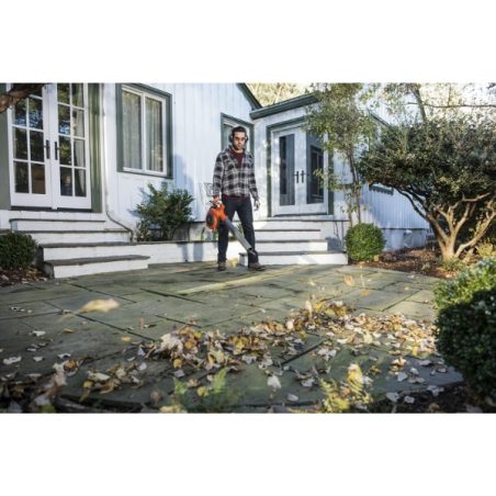 Souffleur thermique à main Husqvarna 125B pour feuilles, 28cm³  débit d'air 799m³/h