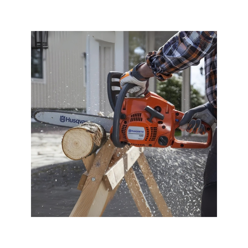 Tronçonneuse Husqvarna 120 Mark II, guide chaine 35cm , moteur 38cm³