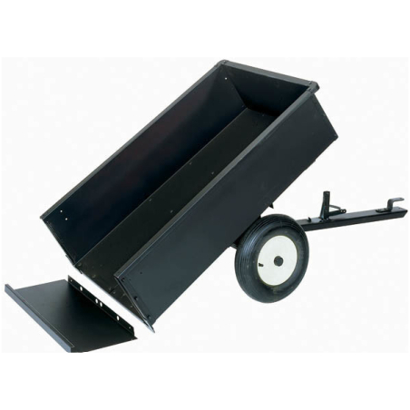 Remorque tracteur tondeuse Husqvarna / Cub Cadet bascule avec hayon