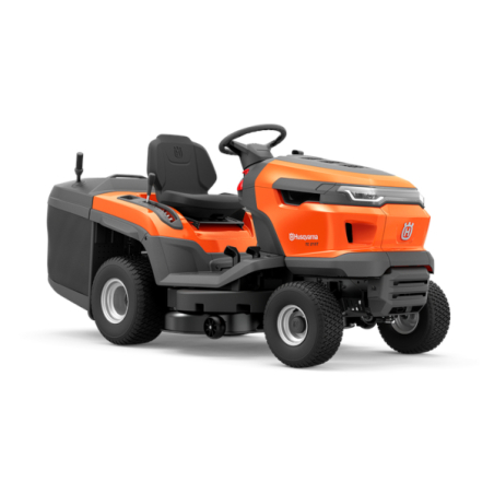 Tracteur tondeuse éjection arrière Husqvarna TC215T coupe 95cm, bicylindres 586cm3