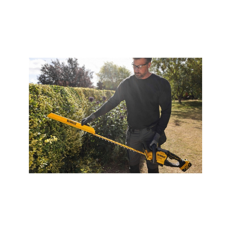 Taille haies avec déflecteur Dewalt 18V lamier 60 cm - DCMHT567N-XJ