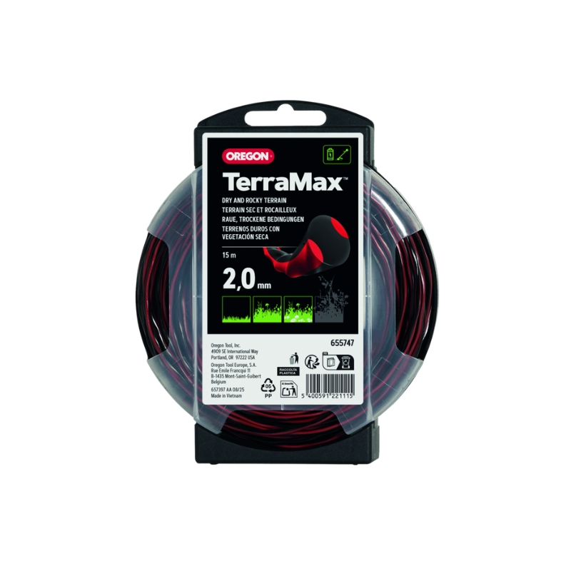 Fil débroussailleuse nylon Oregon Terramax 2,0 mm 15m - 655747