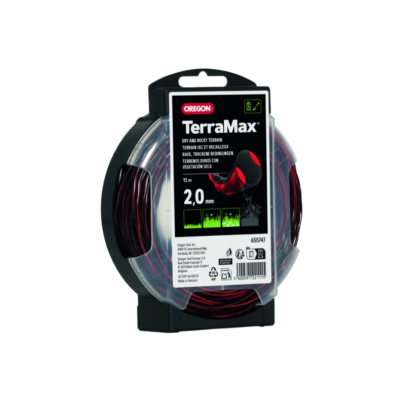 Fil débroussailleuse nylon Oregon Terramax 2,0 mm 97m - 655748
