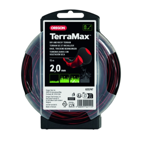 Fil débroussailleuse nylon Oregon Terramax 2,0 mm 97m - 655748