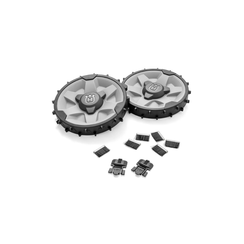 Kit Roues jardin en pentes Robot tondeuse Husqvarna Aspire R6V, 308V et 312V