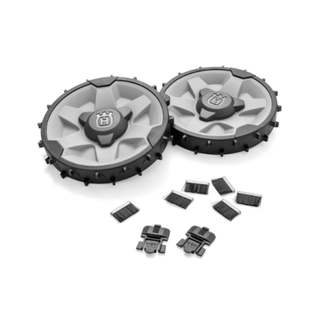 Kit Roues jardin en pentes Robot tondeuse Husqvarna Aspire R6V, 308V et 312V
