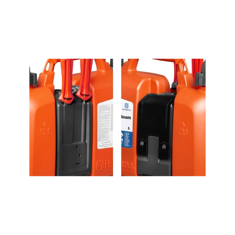 Bidon double Husqvarna essence huile 5l+2.5l avec porte-outils