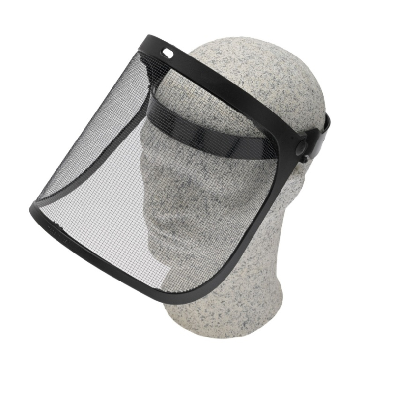 Visiere protection grillagée avec sangle