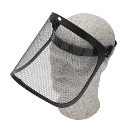 Visiere protection grillagée avec sangle